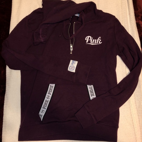 PINK Victoria's Secret Tops - PINK Half-zip hoodie
